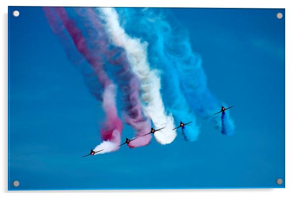 Red Arrows Face Off Acrylic by James Innes
