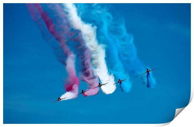 Red Arrows Face Off Print by James Innes