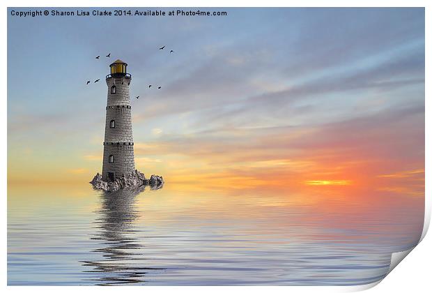 The Lighthouse Print by Sharon Lisa Clarke