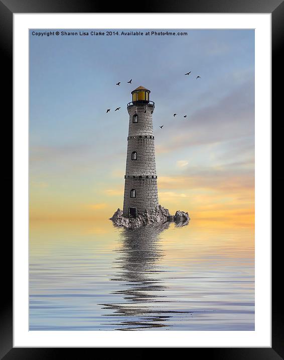 The Lighthouse 2 Framed Mounted Print by Sharon Lisa Clarke