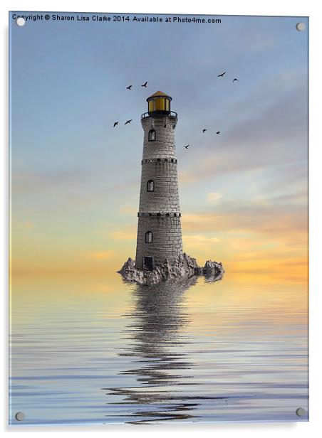 The Lighthouse 2 Acrylic by Sharon Lisa Clarke