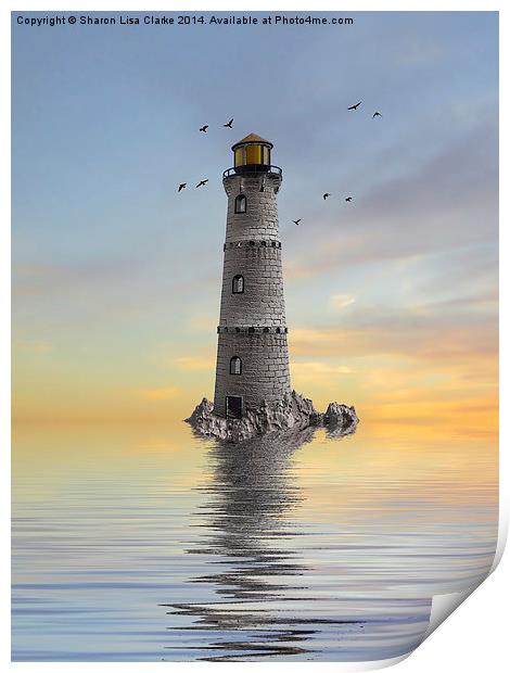 The Lighthouse 2 Print by Sharon Lisa Clarke