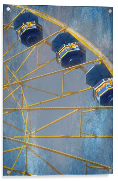 Sky Buckets Acrylic by Judy Hall-Folde