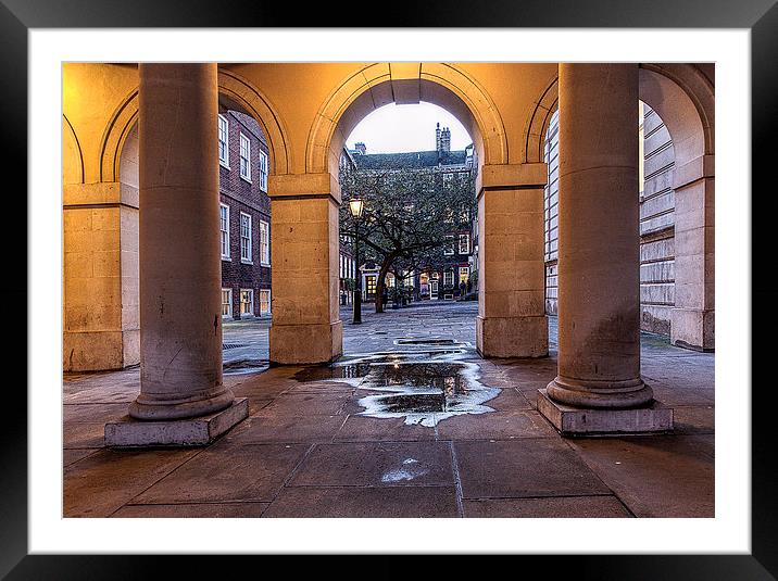 Arches at Pump Court London Framed Mounted Print by Philip Pound