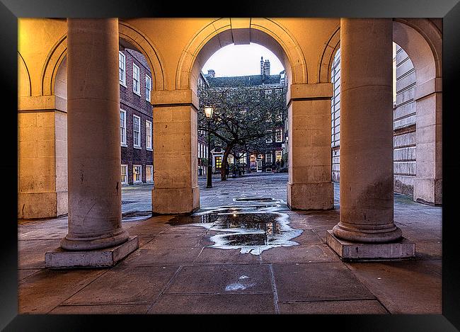 Arches at Pump Court London Framed Print by Philip Pound