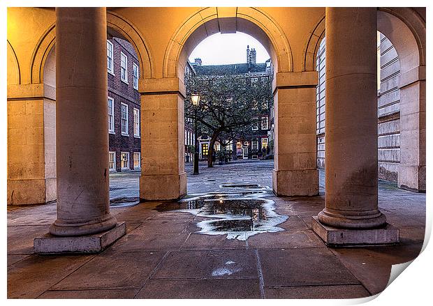 Arches at Pump Court London Print by Philip Pound