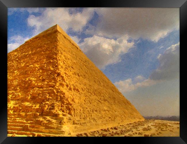 Great Pyramid Painting Framed Print by Antony McAulay