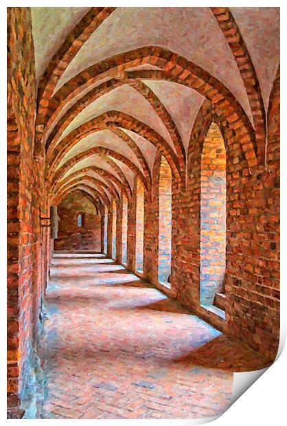 Helsingor Monastery Painting Print by Antony McAulay