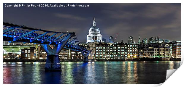 St Pauls Cathedral London Print by Philip Pound