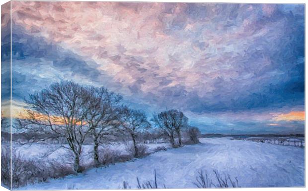 Winter Sunrise Canvas Print by Antony McAulay