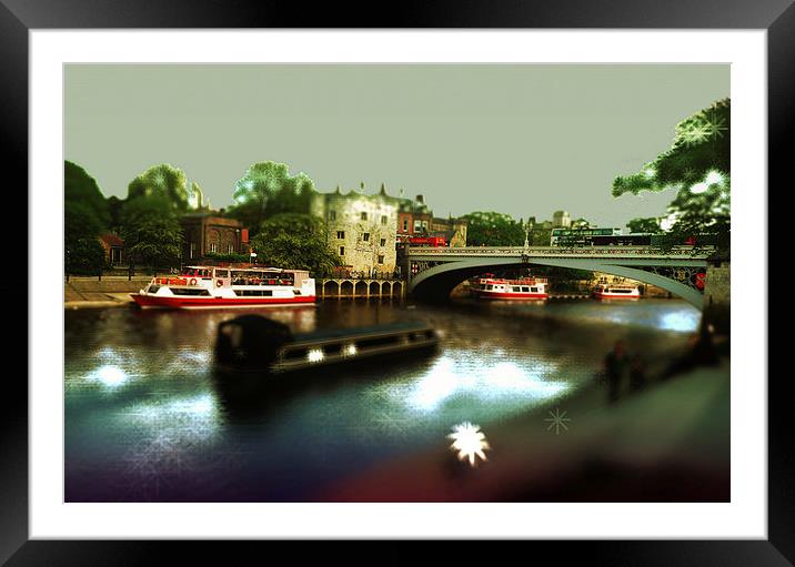 York Lendal bridge across the river ouse Framed Mounted Print by Robert Gipson