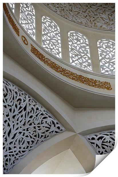 Sheikh Zayed Mosque, Abu Dhabi Print by Andreas Klatt