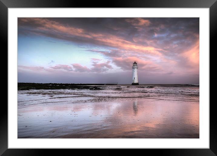February sunrise at Perch Rock Framed Mounted Print by Paul Farrell Photography