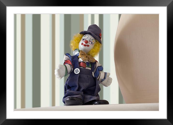 clown Framed Mounted Print by chris blackman