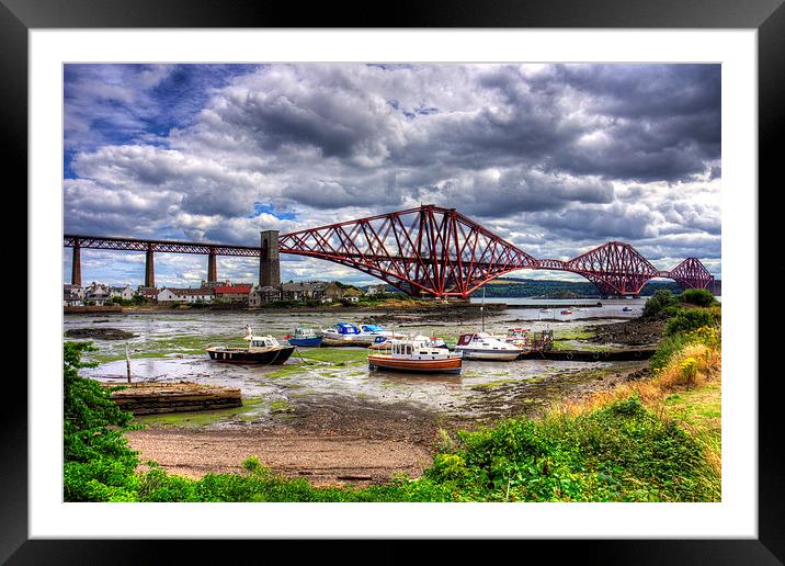 Low Tide in North Queensferry Framed Mounted Print by Tom Gomez