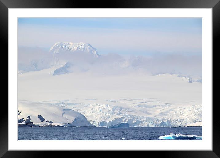 Mountains & Glaciers Antarctica Framed Mounted Print by Carole-Anne Fooks