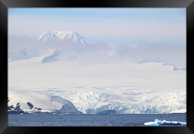 Mountains & Glaciers Antarctica Framed Print by Carole-Anne Fooks