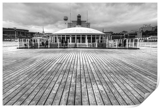 At the End of Bournemouth Pier Print by Diane Griffiths