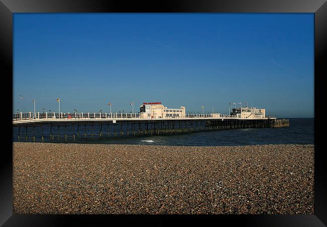 Worthing Pier Framed Print by Diane Griffiths