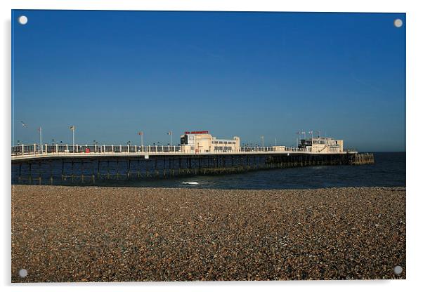 Worthing Pier Acrylic by Diane Griffiths
