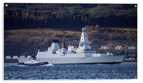 HMS Dasher Acrylic by Geo Harris