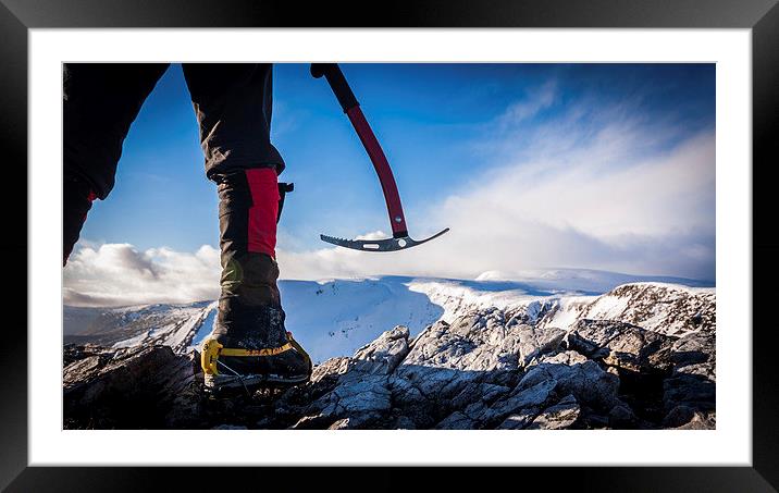 Ready To Climb Framed Mounted Print by Ross Vernal