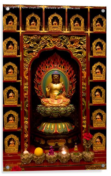 Buddha Tooth Relic Temple and Museum Acrylic by J Lloyd