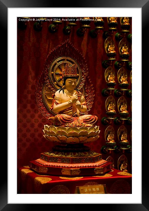 Buddha Tooth Relic Temple and Museum Framed Mounted Print by J Lloyd