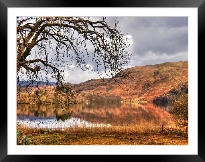 Lakeside Framed Mounted Print by Andy Huntley