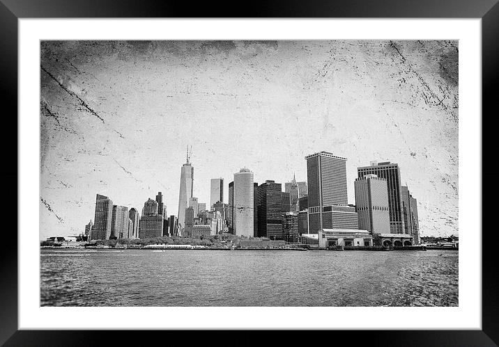 New York City Framed Mounted Print by Mary Lane