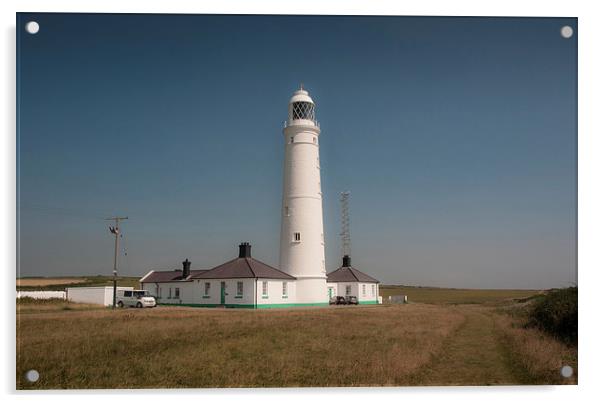 Nash Point Lighthouse Acrylic by Leighton Collins