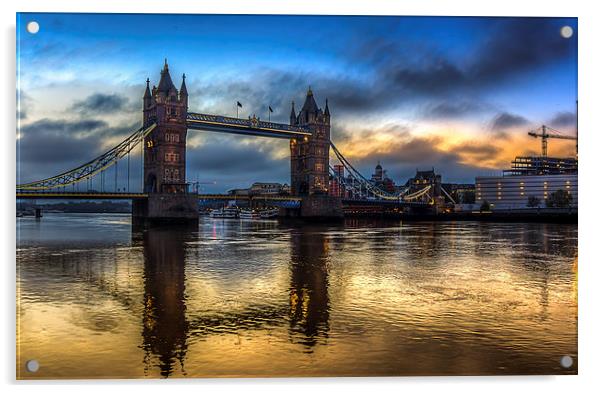 Tower Bridge London Acrylic by Olavs Silis