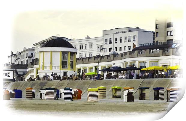 Borkum Promenade Print by Susan Sanger