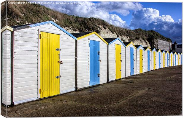 Westbay beach huts Canvas Print by Thanet Photos