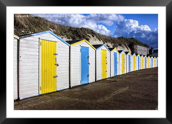 Westbay beach huts Framed Mounted Print by Thanet Photos