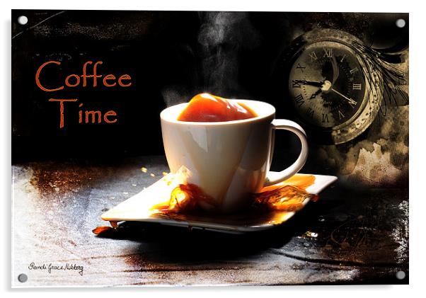 Coffee Time Acrylic by Randi Grace Nilsberg