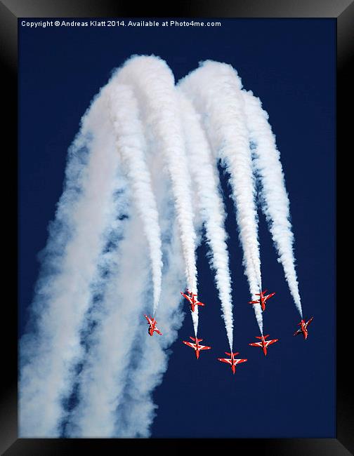 Red Arrows 2 Framed Print by Andreas Klatt