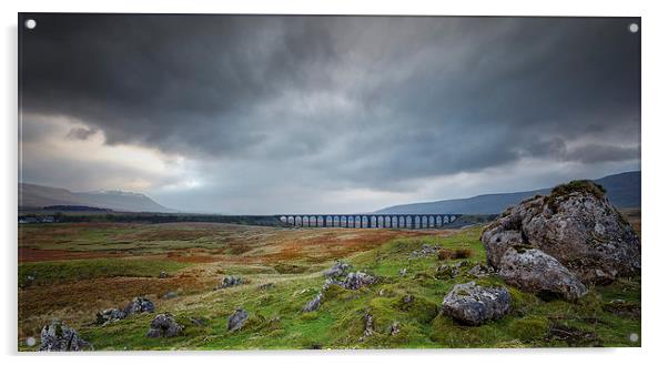 Storm over Ribblehead Viaduct Acrylic by nick coombs