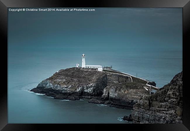 A Beacon in the Dark Framed Print by Christine Smart