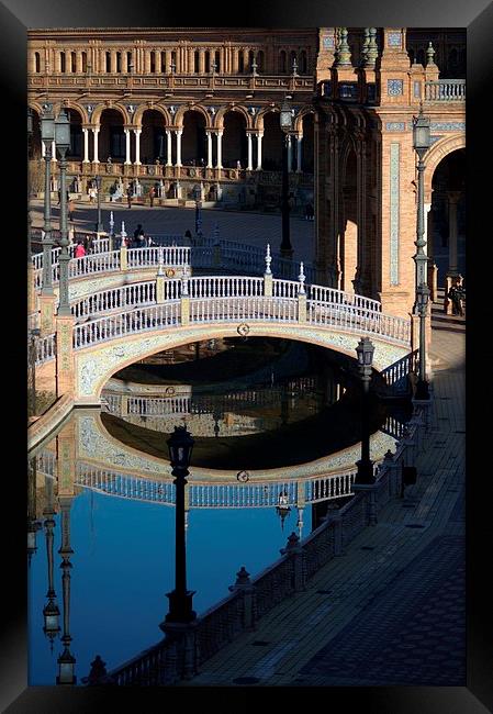The square of Spain (Seville) Framed Print by Jose Manuel Espigares Garc