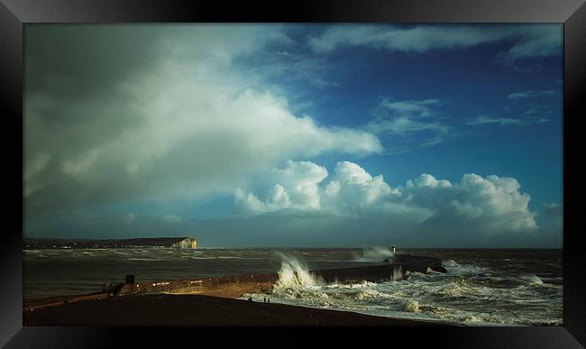 NewHaven Storm Framed Print by nick coombs