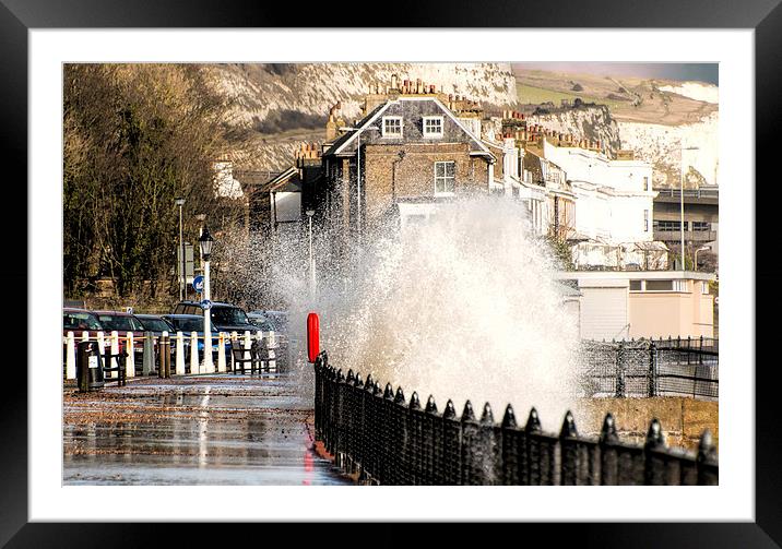 Dover coast on a stormy day Framed Mounted Print by Susan Sanger