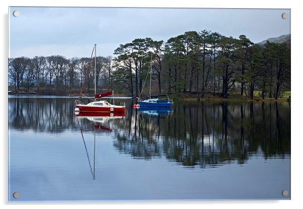 The stillness of the lake Acrylic by Steven Plowman