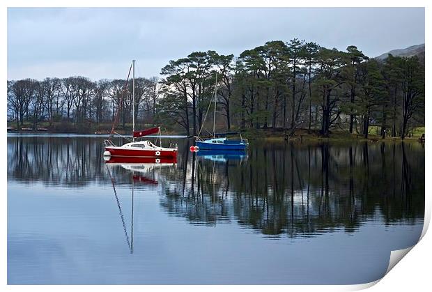 The stillness of the lake Print by Steven Plowman