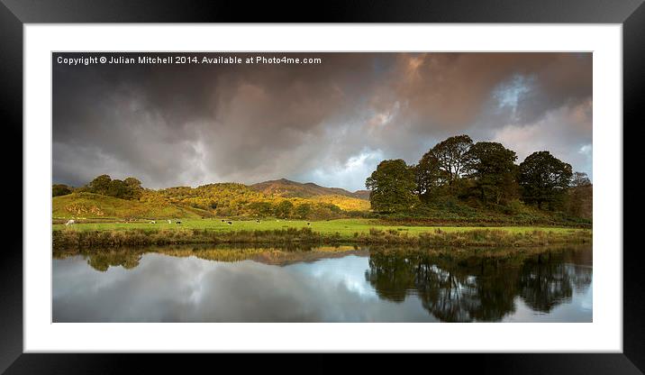 Elterwater Framed Mounted Print by Julian Mitchell