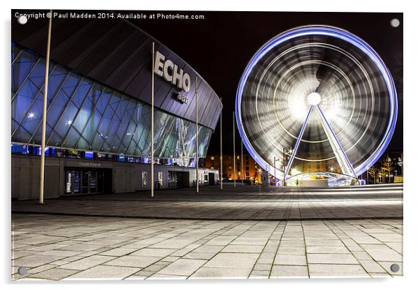 Liverpool Big Wheel Acrylic by Paul Madden