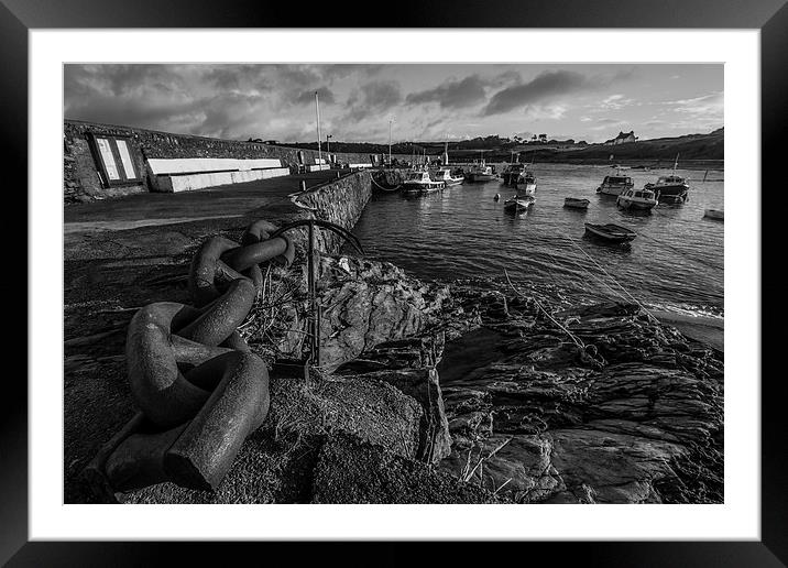 Cemaes Bay Anglesey North Wales Framed Mounted Print by P H