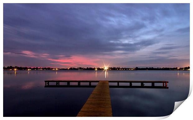 Lake Wendouree Sunset Print by Matthew Burniston