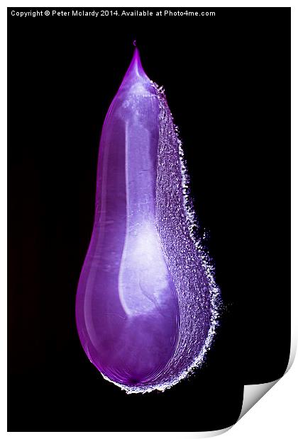 Bursting water balloon ! Print by Peter Mclardy