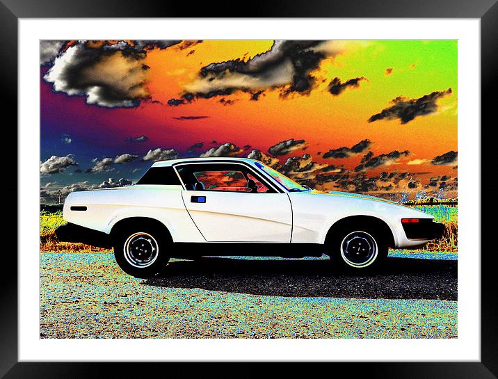 TR7 Triumph! Framed Mounted Print by michelle rook